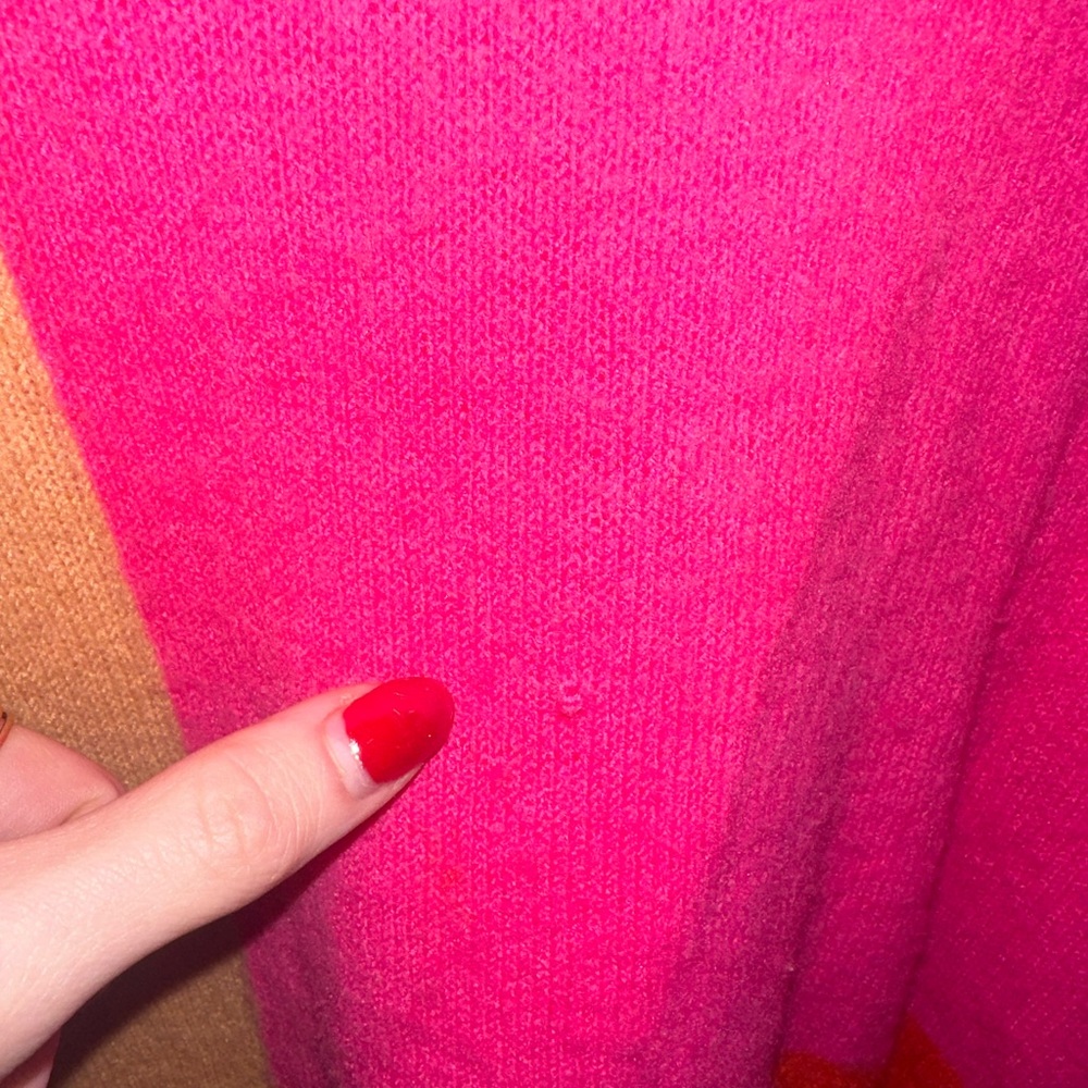 Olivaceous Color Block Sweater Size Small - image 7